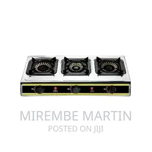Iqra Gas Stove ,Three Burner Ss Body Auto Ignition Silver