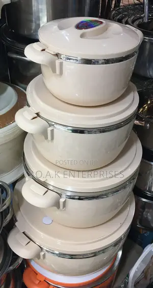 Serving Dish and Insulation/Four PCS Food Flask