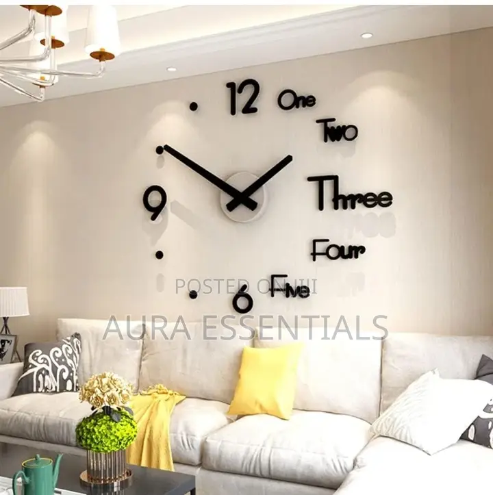 New Frameless Wall Clock