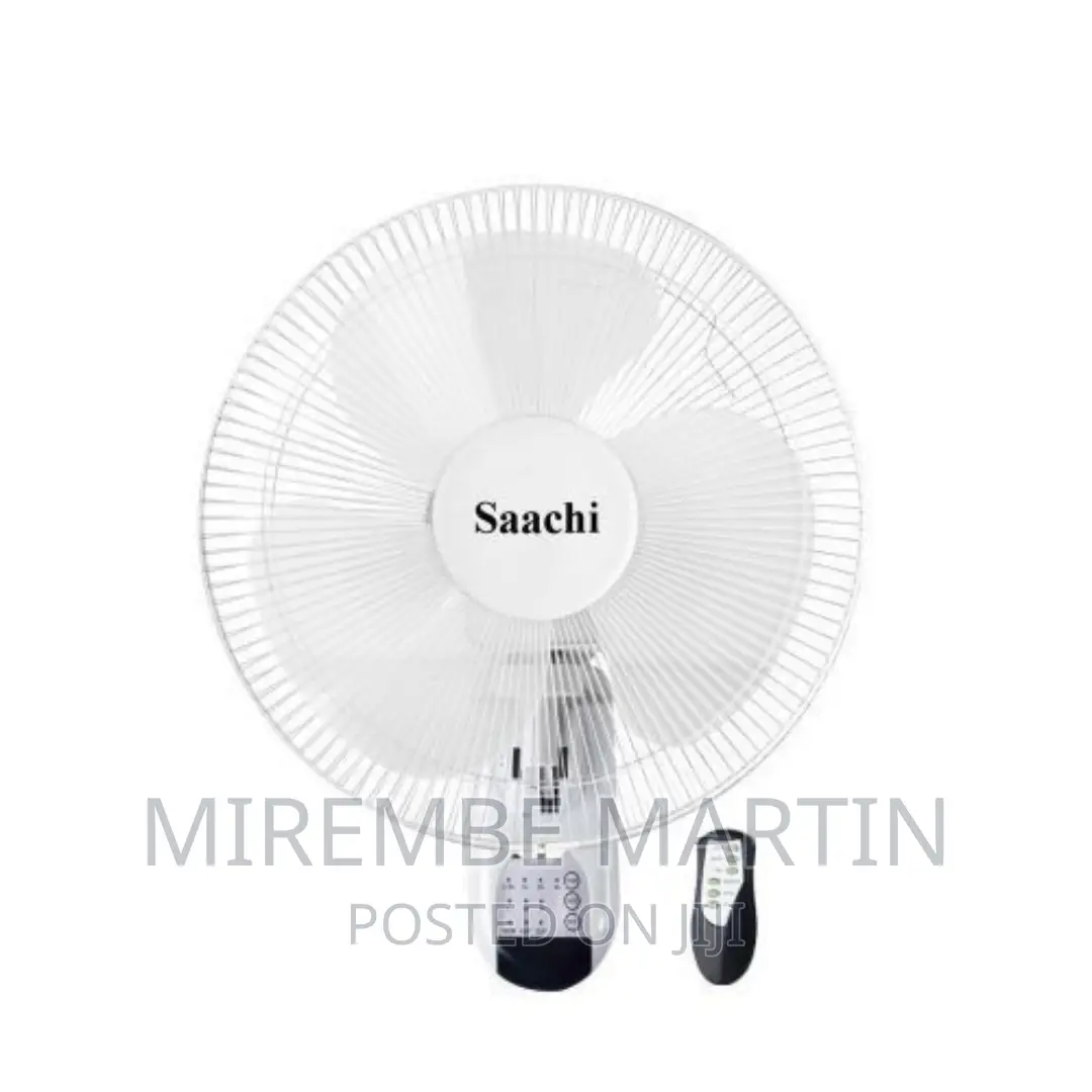 Saachi 16 Inch Wall Fan With Remote Control 3speeds-White