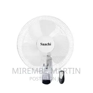 Saachi 16 Inch Wall Fan With Remote Control 3speeds-White