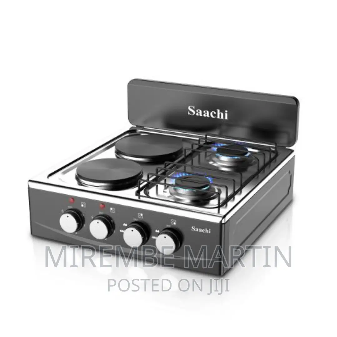 Saachi 2gas Plus 2electric Hot Plates Stainless Steel Table