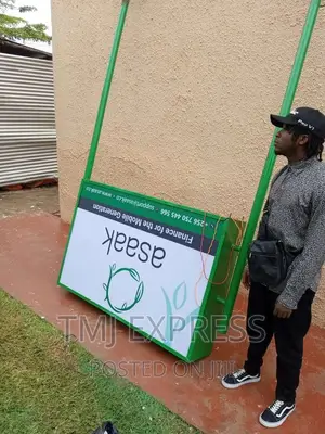 2d 2 Poles Standing Signages 2 Mx1 Meter
