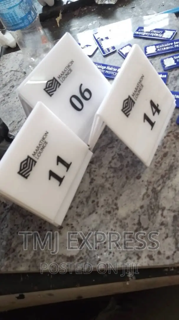Table Numbers