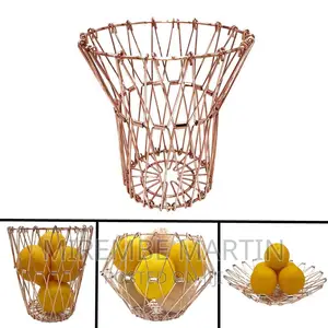 Flexible Stainless Steel Wire Fruit Basket