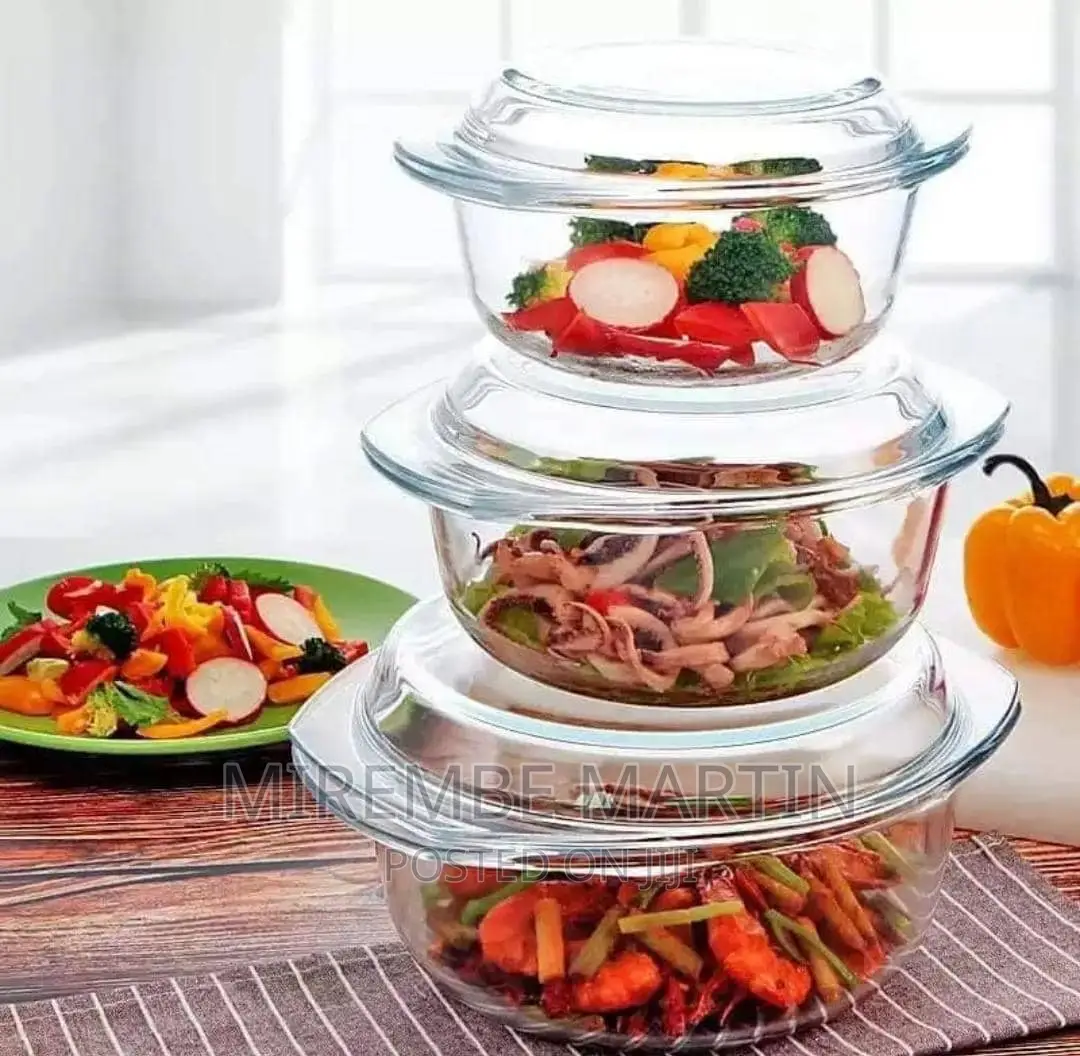 3pc Glass Dishes