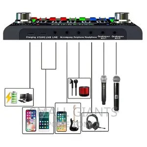 Live Sound Card Wid Effects,Voice Changer BT Accompaniment