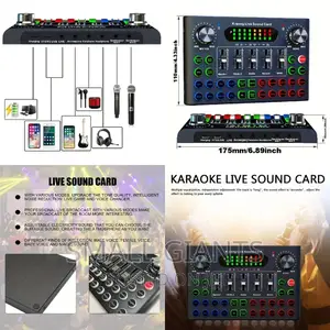 Live Sound Card Wid Effects,Voice Changer BT Accompaniment
