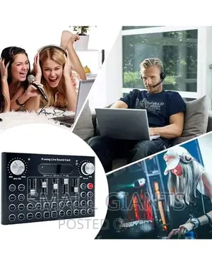 Live Sound Card Wid Effects,Voice Changer BT Accompaniment