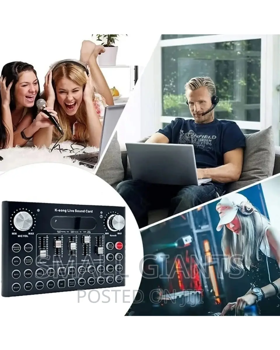 Live Sound Card Wid Effects,Voice Changer BT Accompaniment