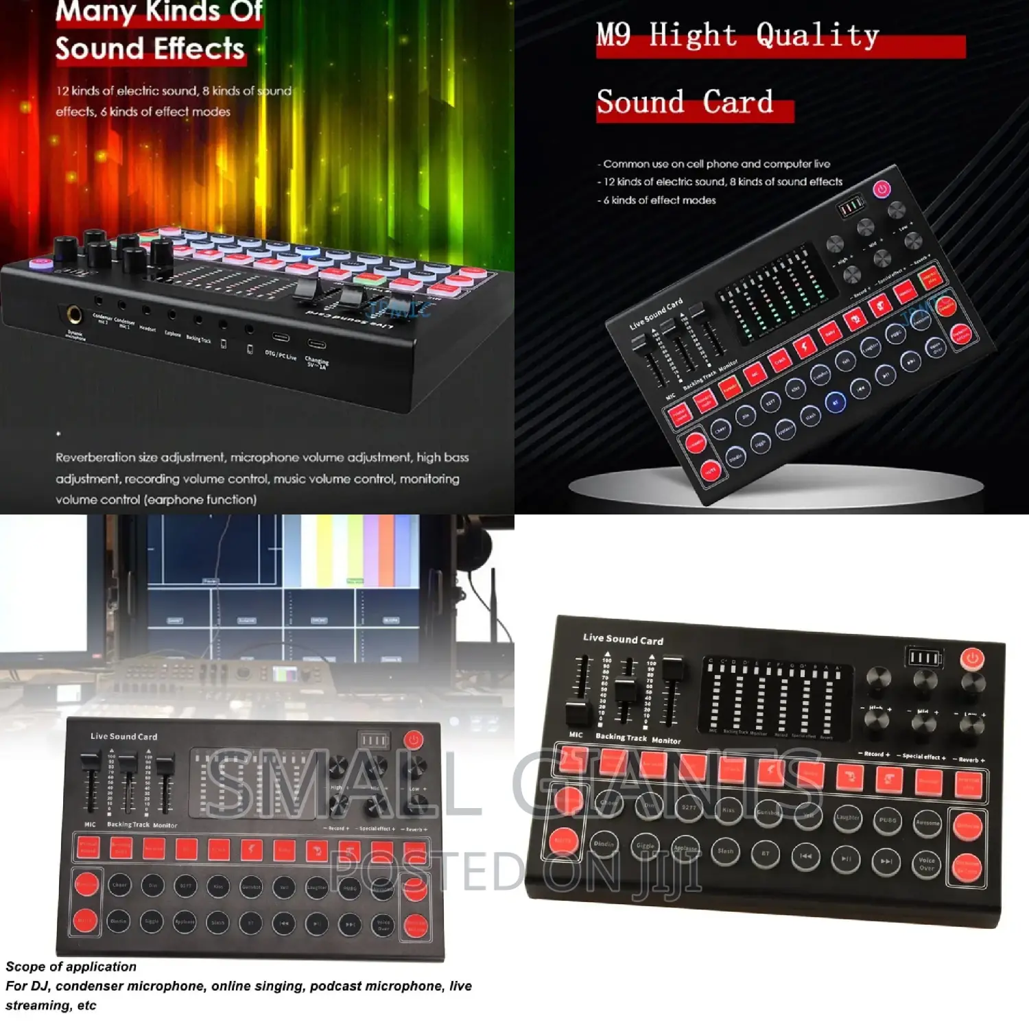 M9 Audio Interface Sound Card