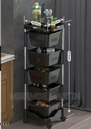 Plastic Tier Kitchen Storage Rack