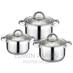 Induction Stainless Steel Cooking Pans With Glass Covers