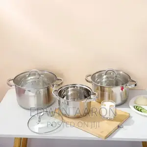 Induction Stainless Steel Cooking Pans With Glass Covers