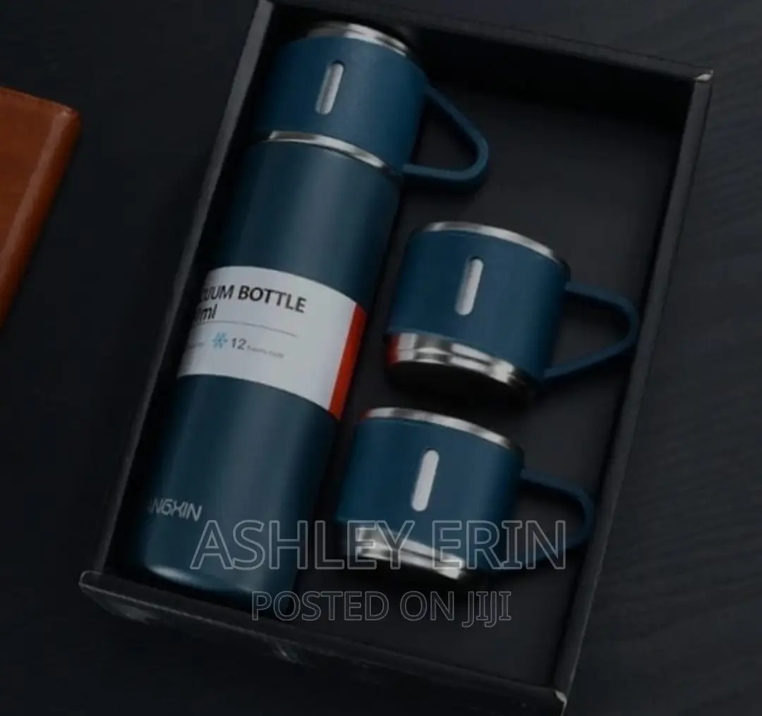 Stainless Steel Vaccum Flask Set With Cups