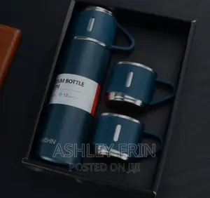 Stainless Steel Vaccum Flask Set With Cups