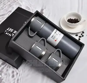 Stainless Steel Vaccum Flask Set With Cups
