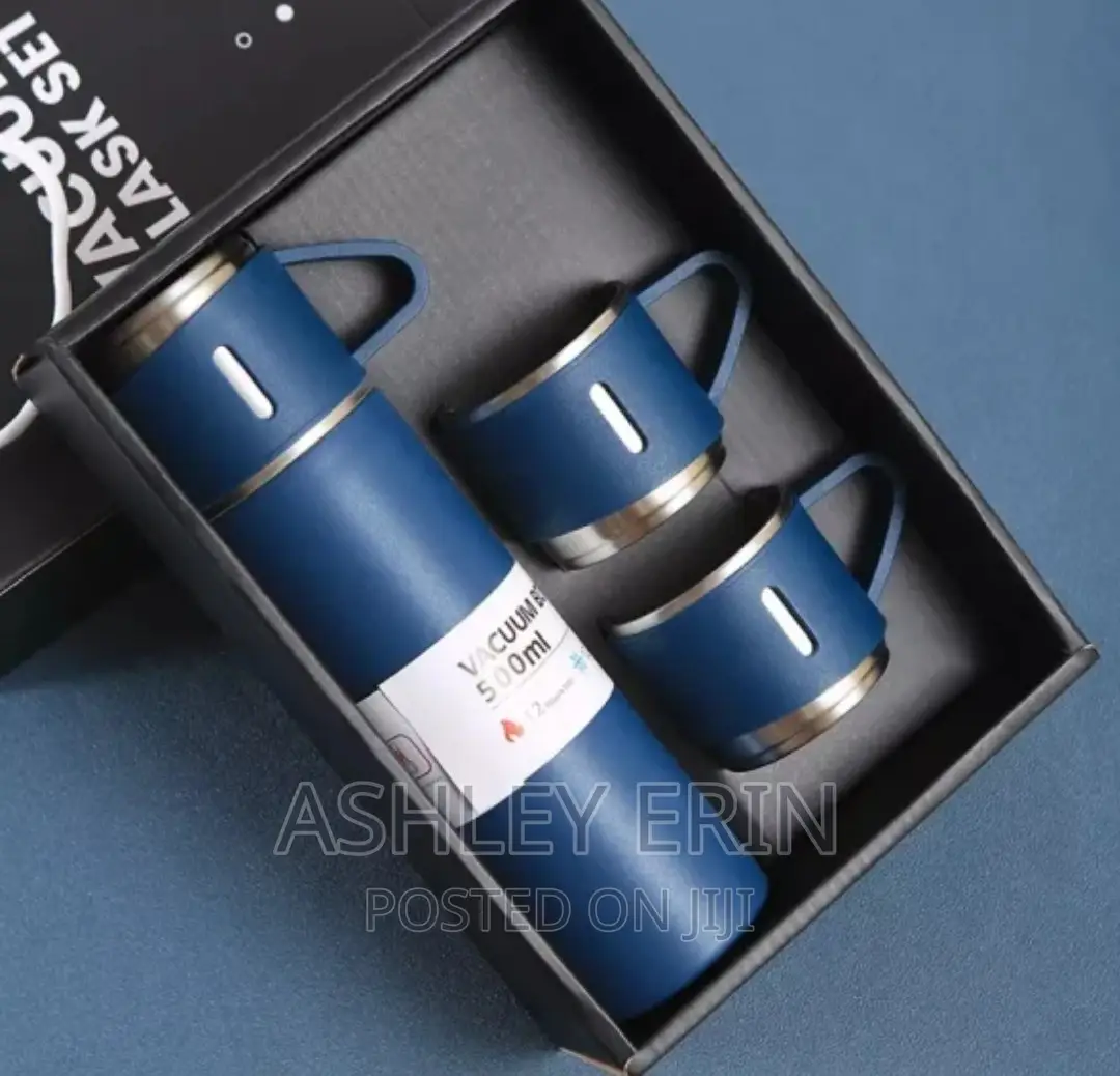 Stainless Steel Vaccum Flask Set With Cups