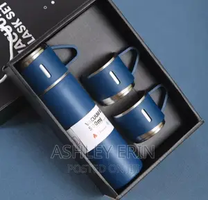Stainless Steel Vaccum Flask Set With Cups