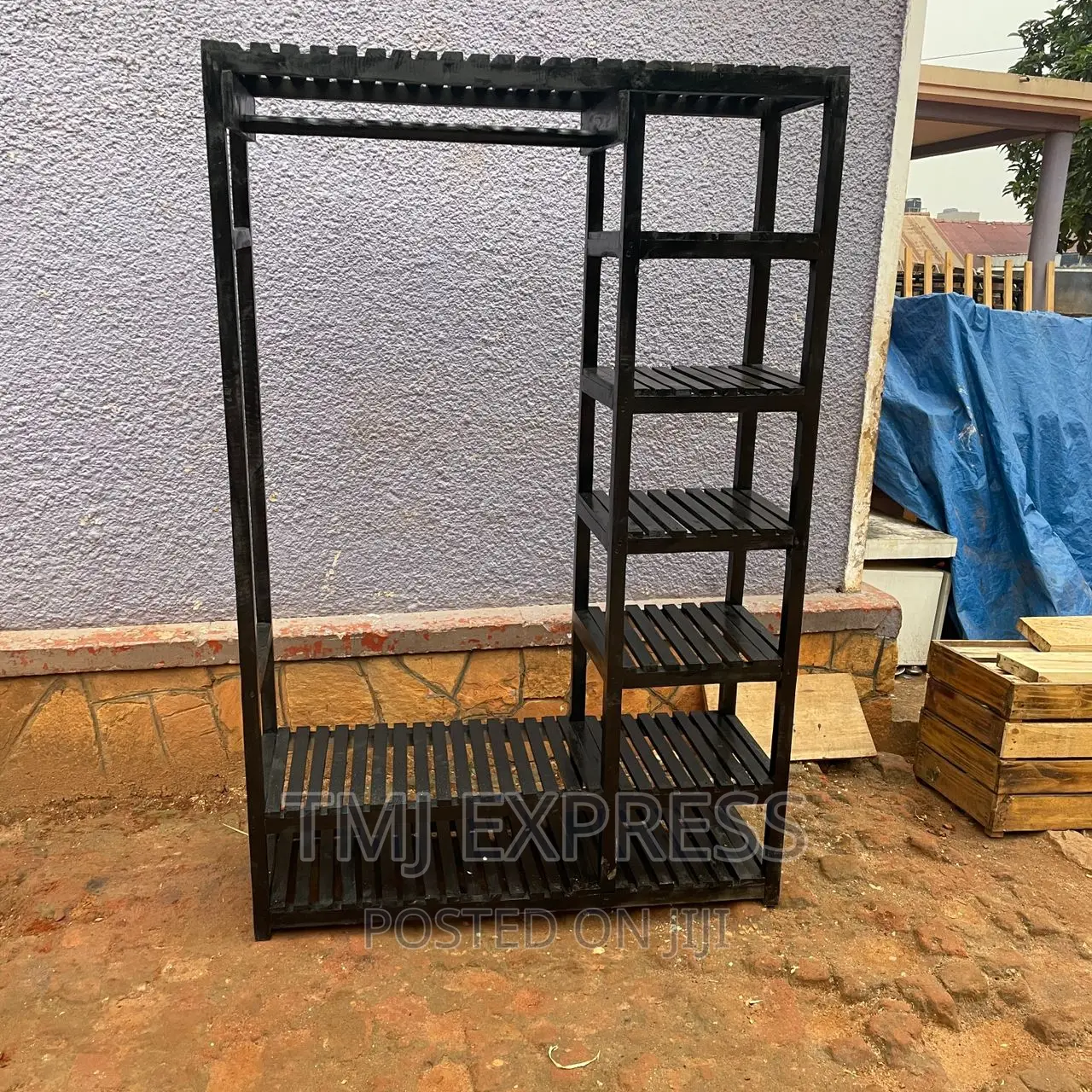 Wooden Pallets Wardrobe