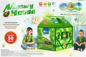 Children Military Play Tent With 50 Balls