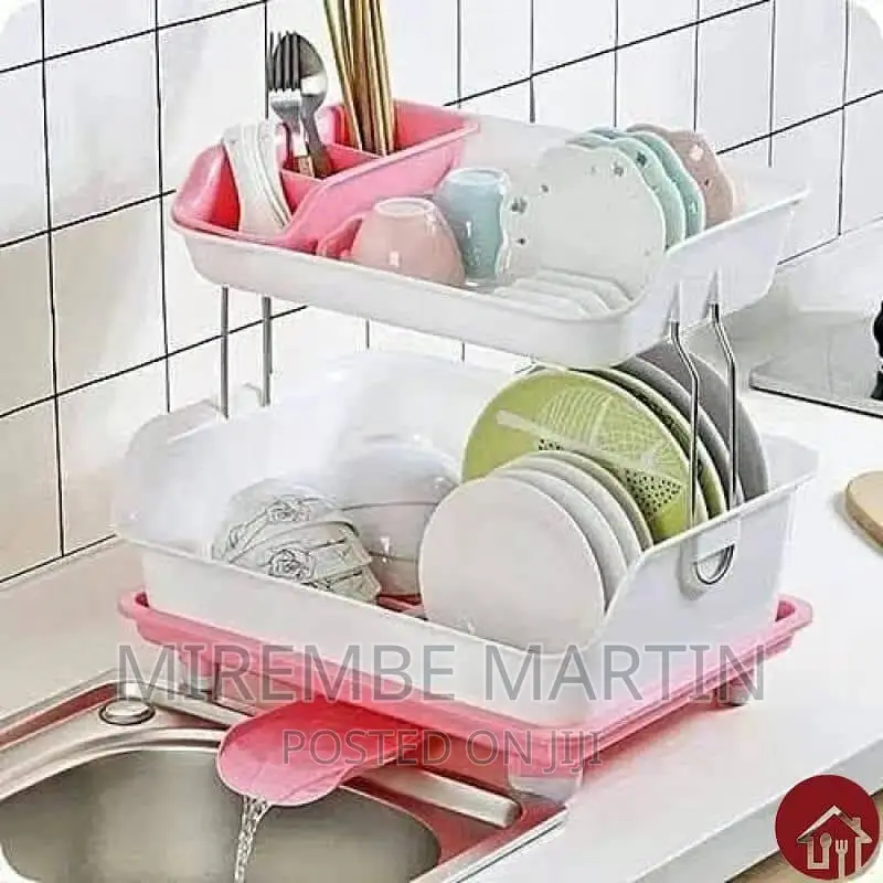 2tier Plastic Kitchen Dish Drainer