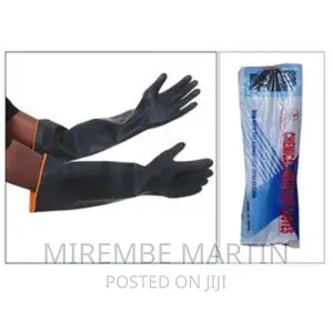 Long Chemical Resistant Gloves – Black