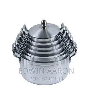 7pc Aluminum Alloy Saucepan Set With Covers