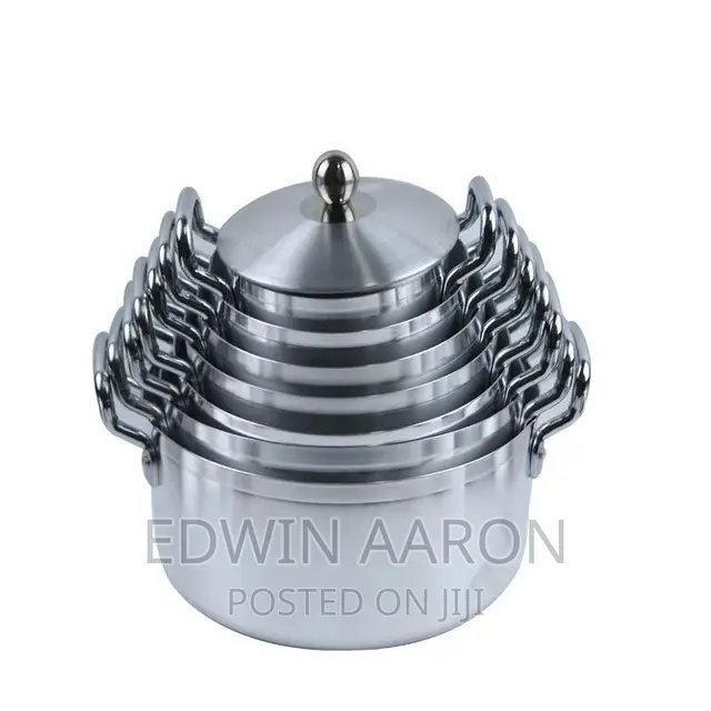 7pc Aluminum Alloy Saucepan Set With Covers