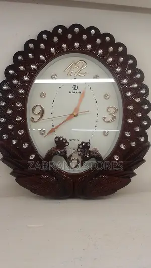 Peacock Like Shape Wall Clock