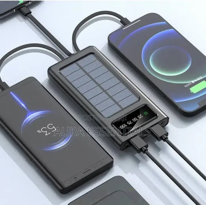 Solar Power Bank 20000mah Capacity