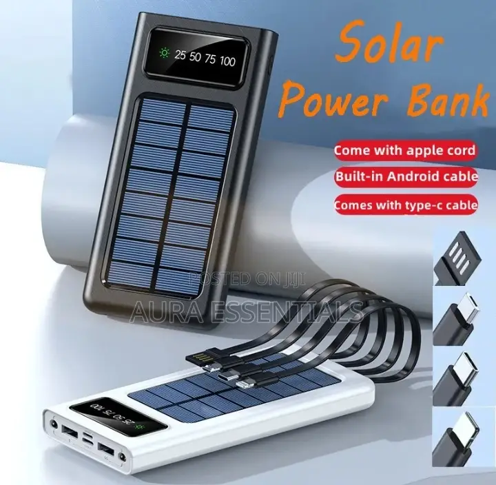 Solar Power Bank 20000mah Capacity