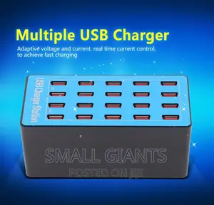 100W 20 Port USB Hub Charger
