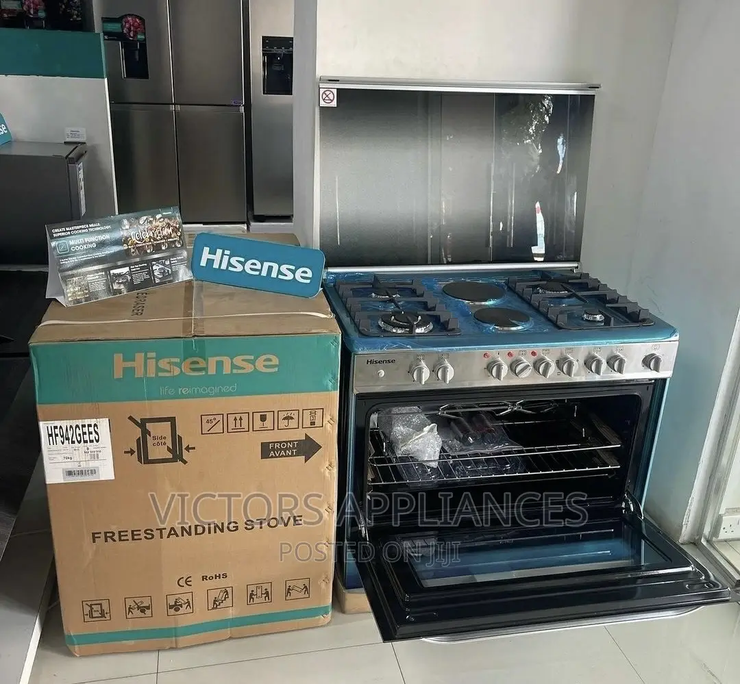 Hisense Cooker 4gas 2 Electric 90 by 60cm