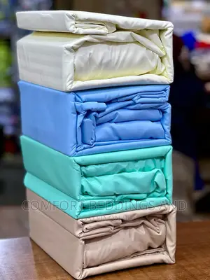 Plain Coloured Fitted Cotton Bedsheets 5*6, 6*6