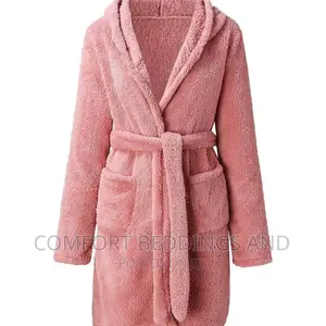 Heavy Cotton Bathrobe Pink