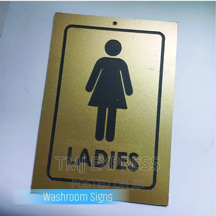 Door Toilet Labels