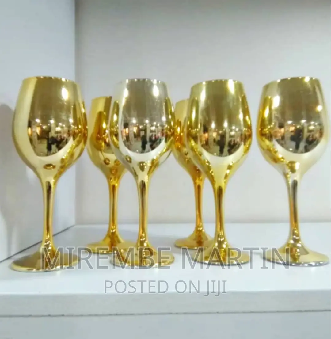 Gold Wine Glasses 12pcs Dozen