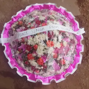 Burial Ceremony Flowers, Funeral Pinky Colours 400