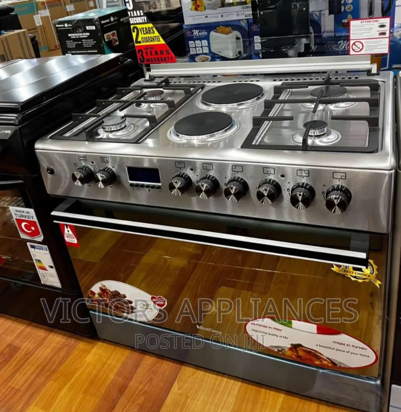 Blueflame Cooker 90x60cm 4gas 2electric