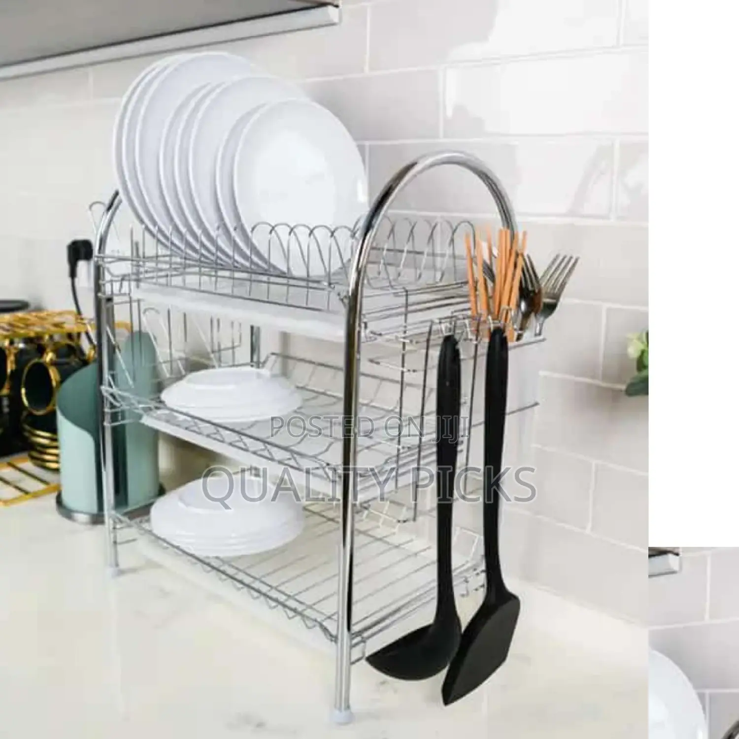 Kitchen 3 Layer Dish Rack Organizer