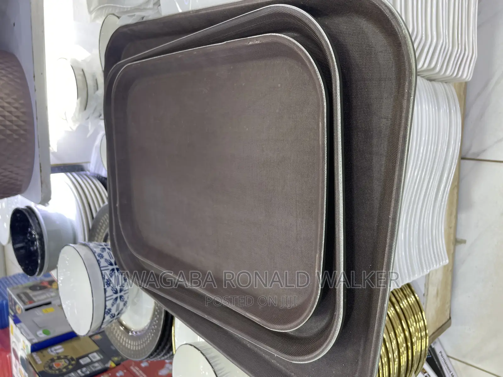 3pc Set of Classic Rubber Trays