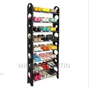 10 Tier Shoe Rack- Black