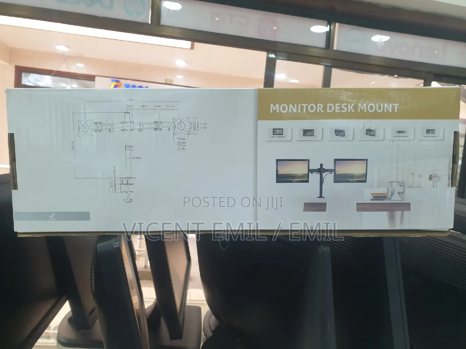 Monitor Desk Mount Double Original