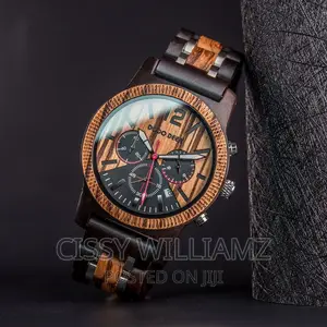 Analogue Chronograph Wooden Watch/Wood Wrist Watch