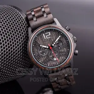 Engraved Wooden Watch/Stylish Wood Stainless Steel Watch