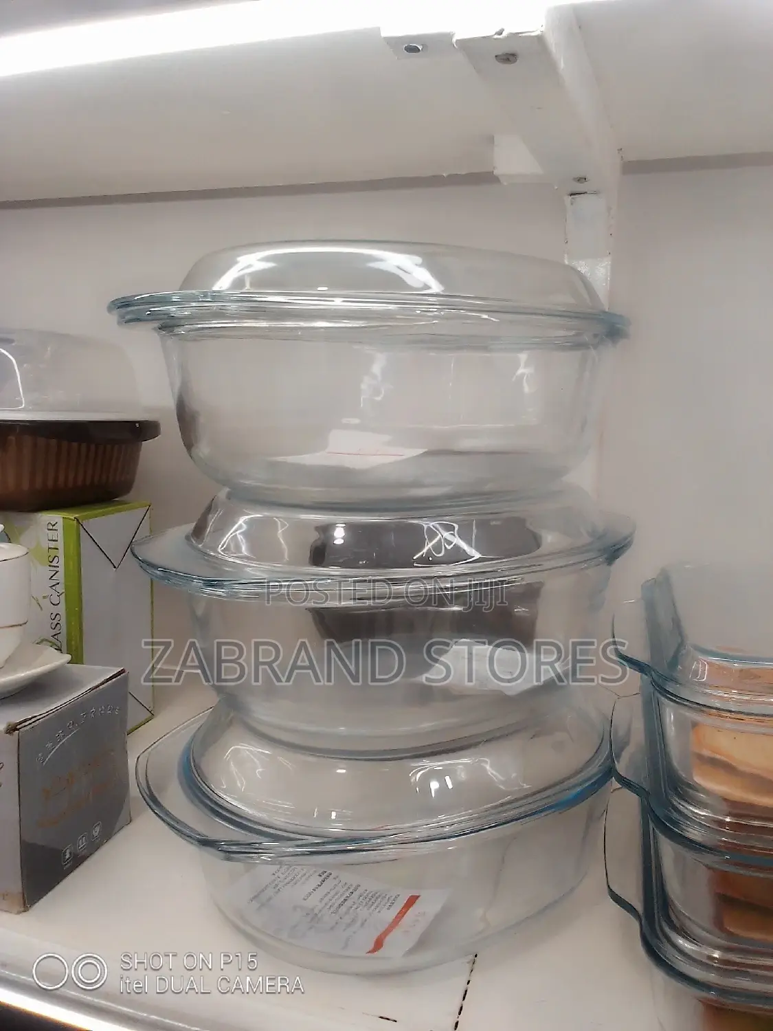 Glass Serving Dishes 3 Pieces Oval Tempered Casserole