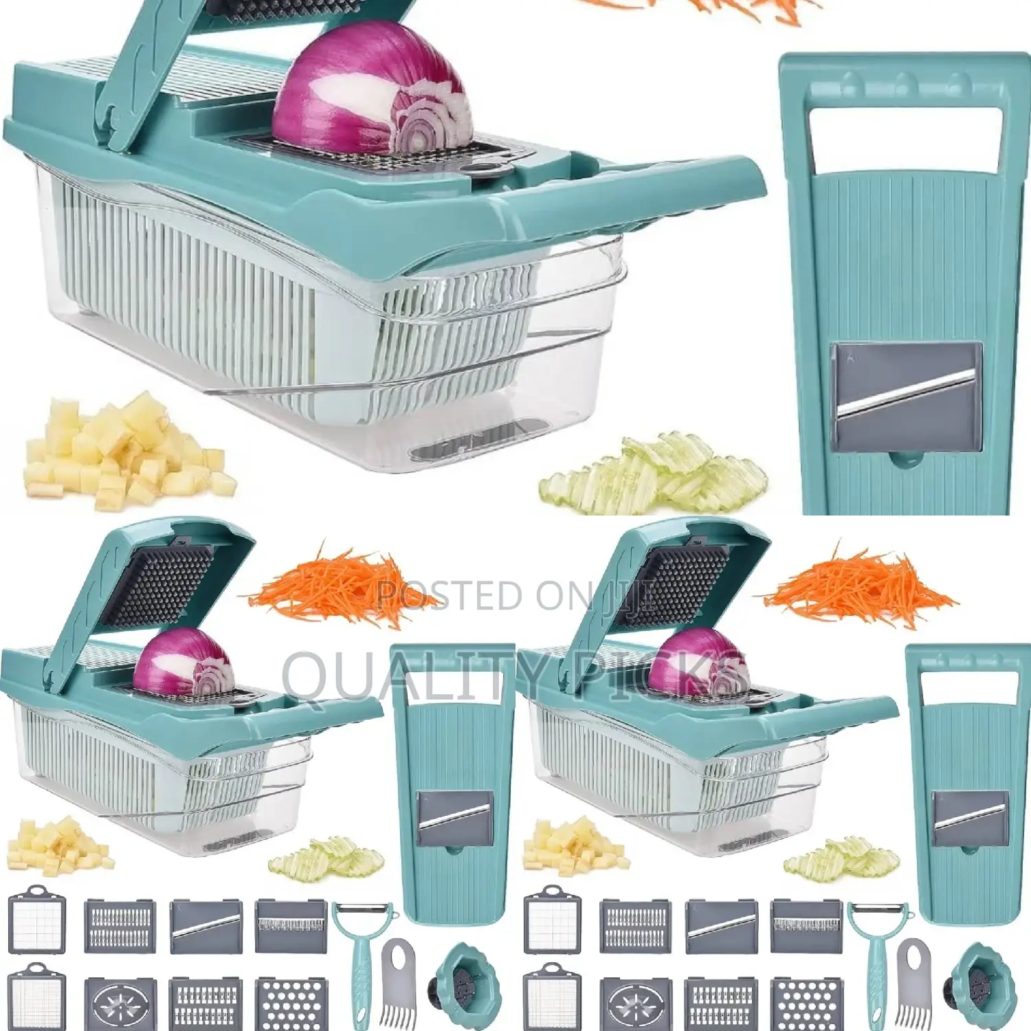 Plastic 8 in 1 Vegetable Chopper