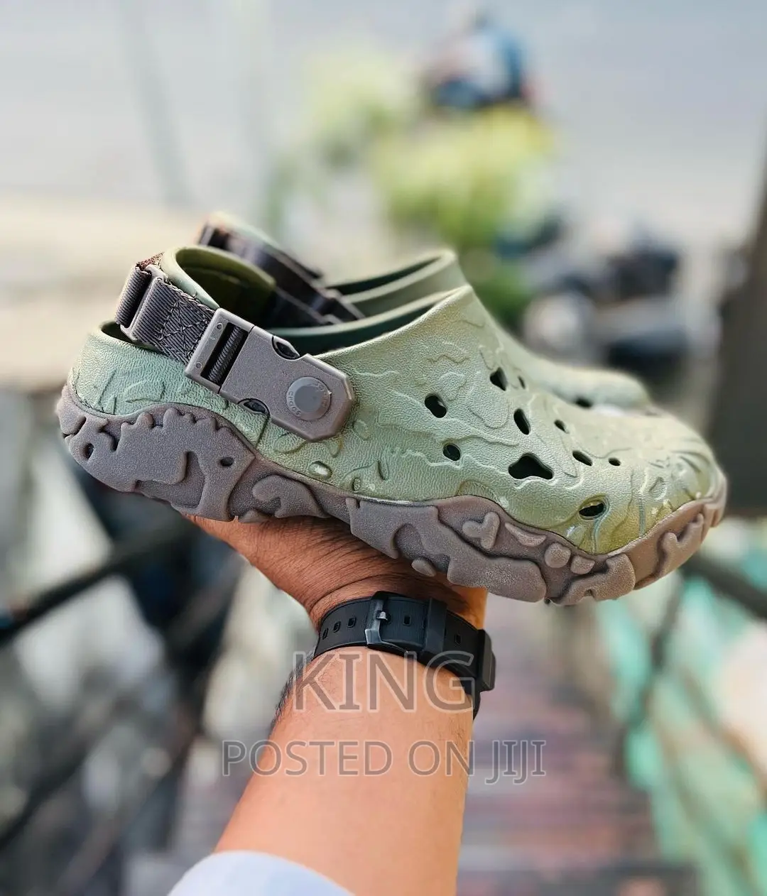 Green Crocs Atlas Original