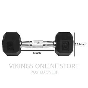 7.5kg Black Hex Dumbells